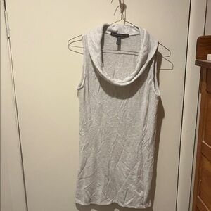 White House Black Market Light Gray Knit Top